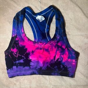 BELLA TIE DYE SPORTS BRA SIZE SMALL